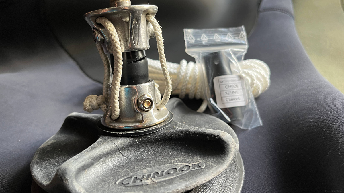 Windsurfmaterial-Check vor der kalten Jahreszeit: Tampen und Mastfuß überprüfen