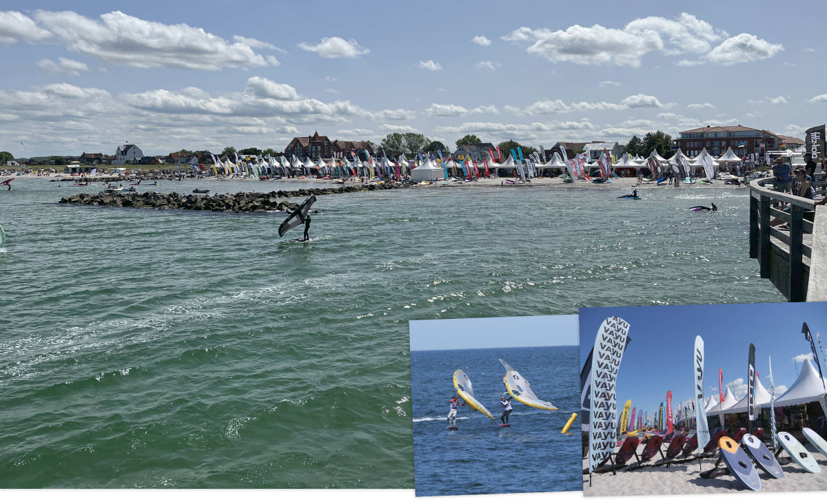 Wingfoil-Ausrüstung kostenfrei testen beim Foil Festival