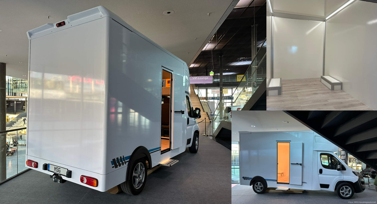 Teilintegriertes Wohnmobil zum Selbstausbau. - Klappen und Fenster können nach eigenen Vorstellungen selbst installiert werden.