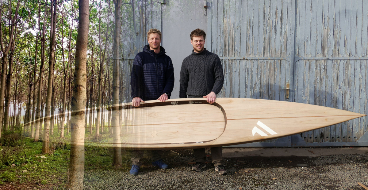 Michael Walther und Jannek Grocholl setzen beim Fanatic Ray Eco  auf Holz