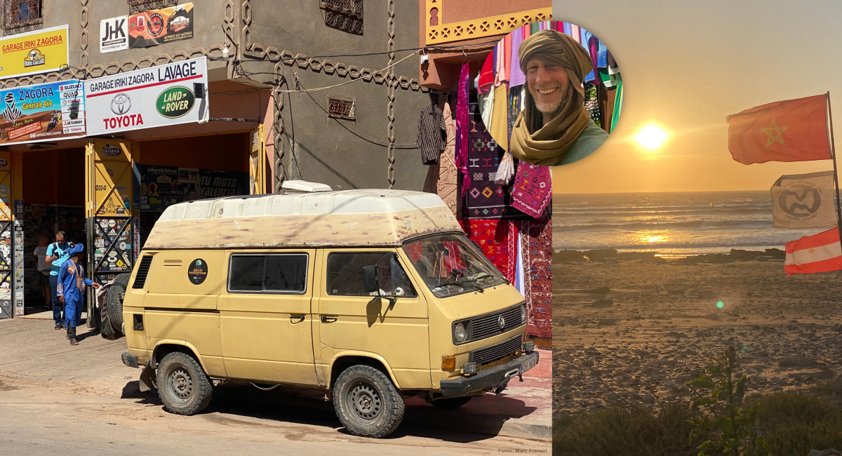 Marc drove his 40-year-old T3 Synchro to Moulay for the World Cup.
