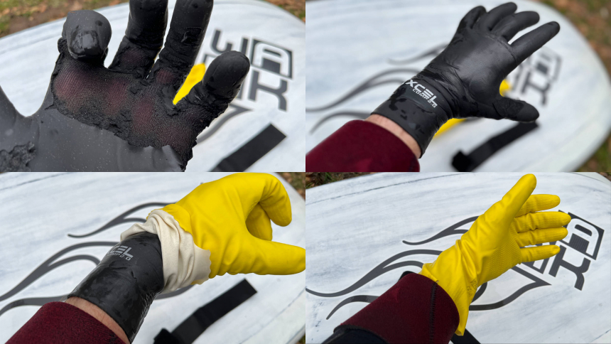 How to wear the glove set