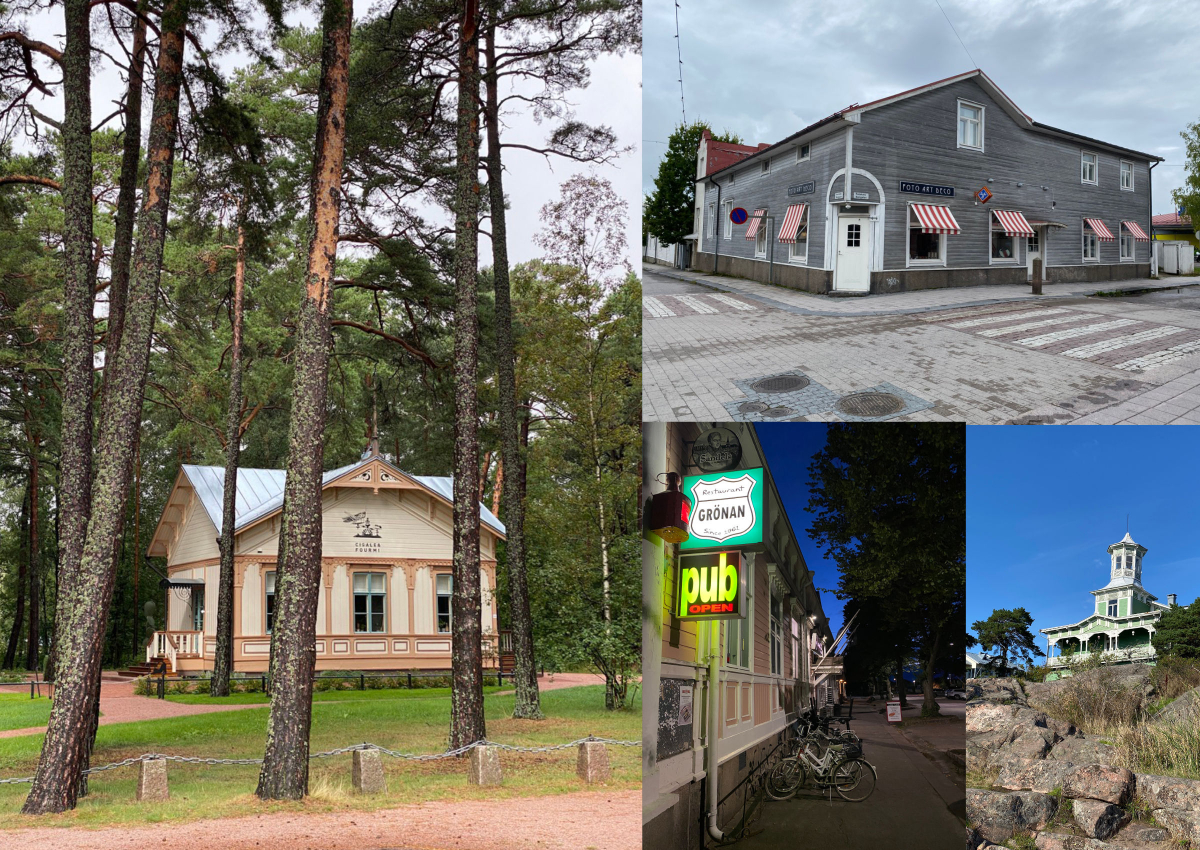 In Hanko gibt es noch viele alte Holzhäuser und Villen.