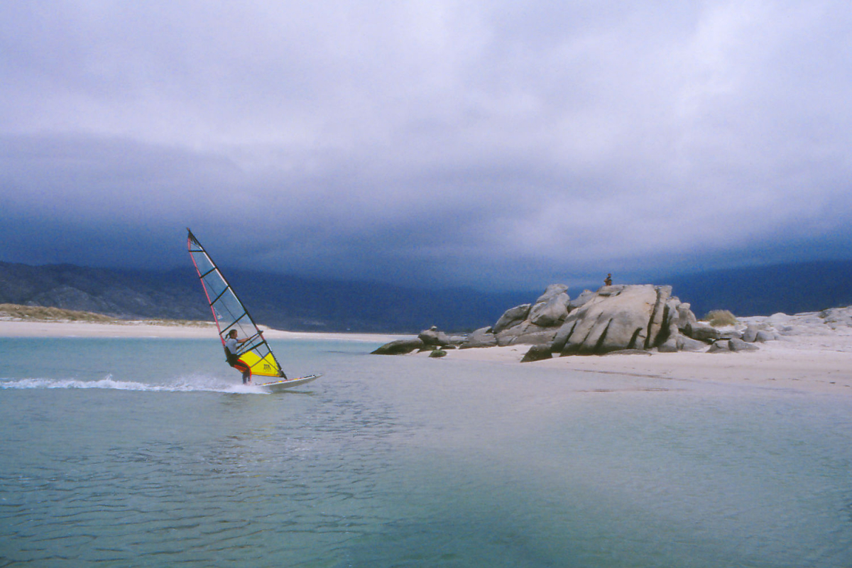 Windsurfen vor Galicien