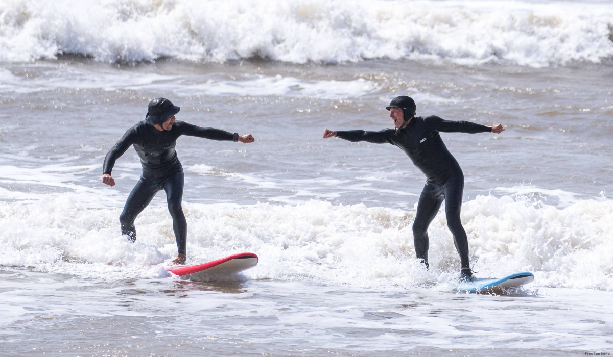SUP und Wellenreiten in Moulay