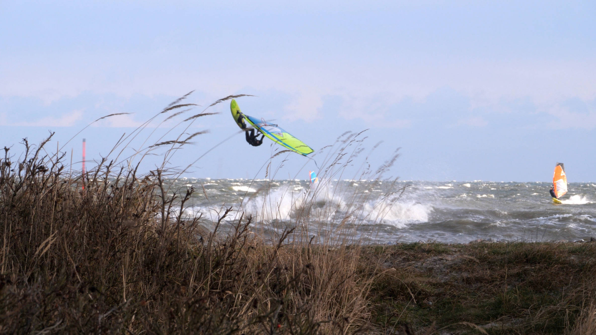 Ein Winter-Windsurftag in der Hohwachter Bucht