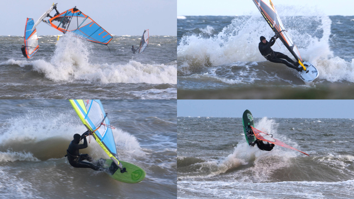Windsurf-Action auf der Ostsee bei Hohwacht