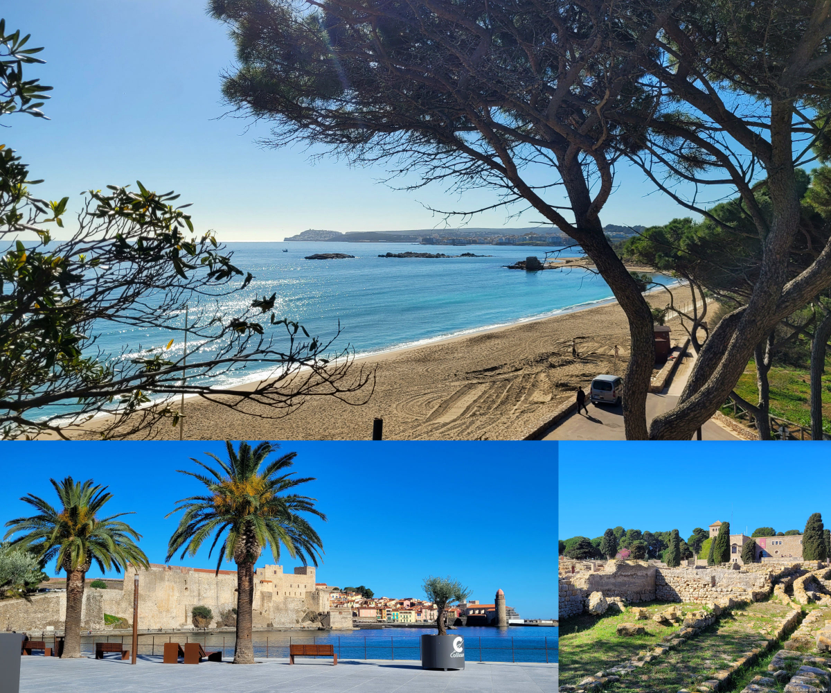 Blick auf Escala, Collioure und Empuries