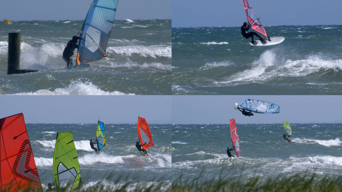 Windsurf action in Kellenhusen