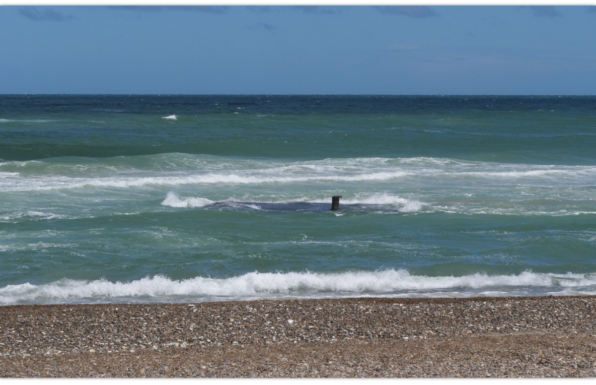 Gefahrt am Klim Strand - nicht ideal zum Surfen