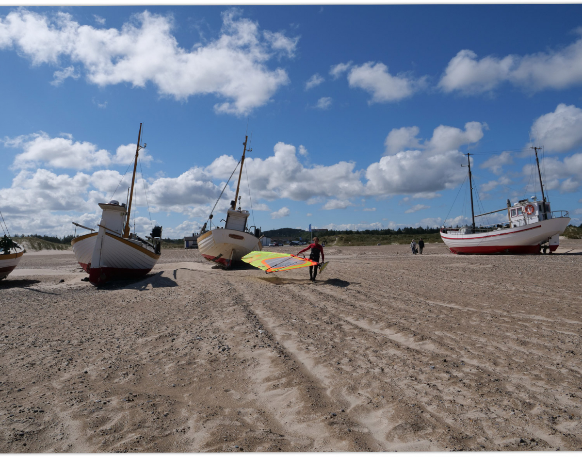 Windsurfen am Slettestrand