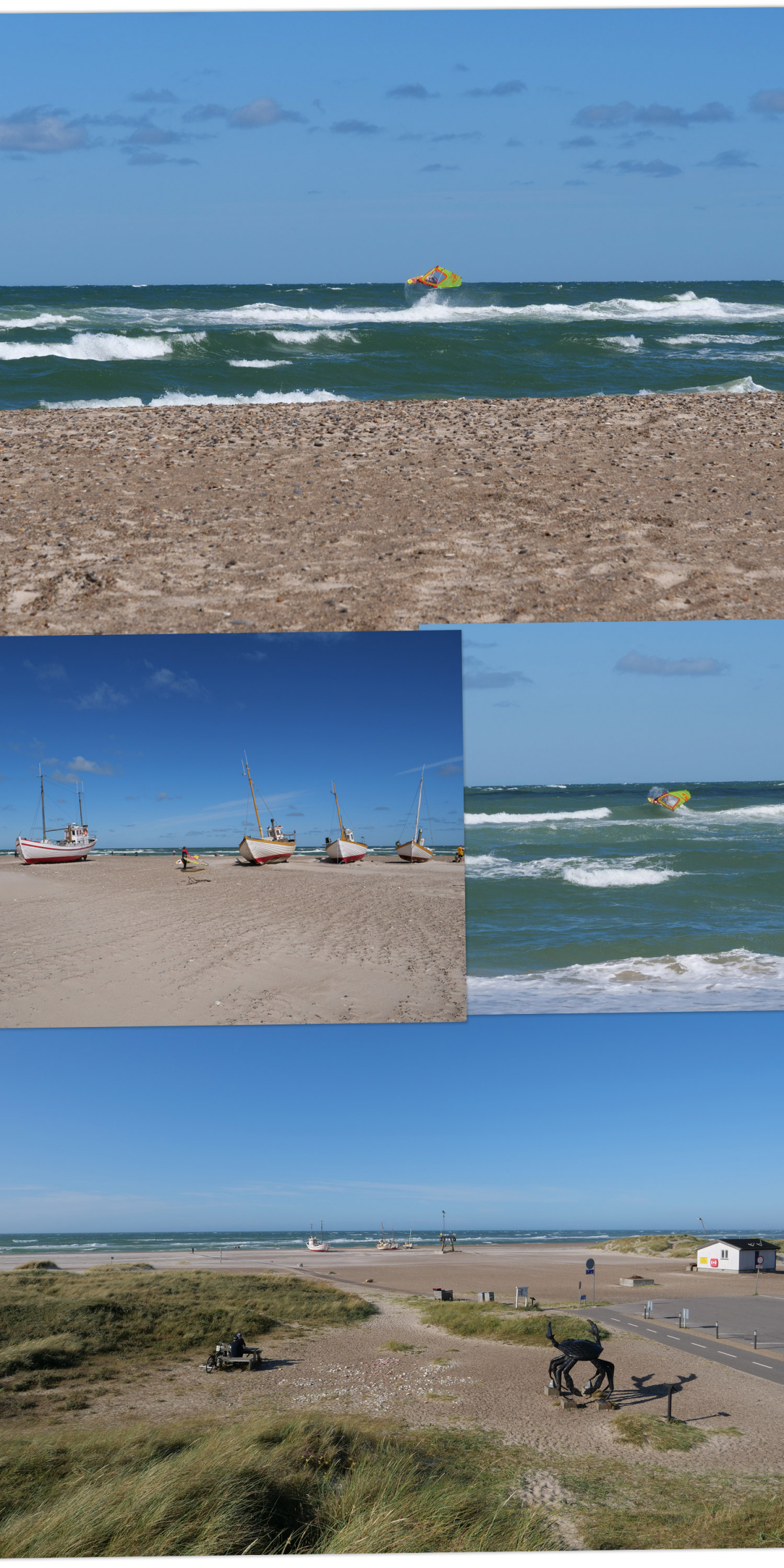 Surfen am Slettestrand in der Jammerbucht