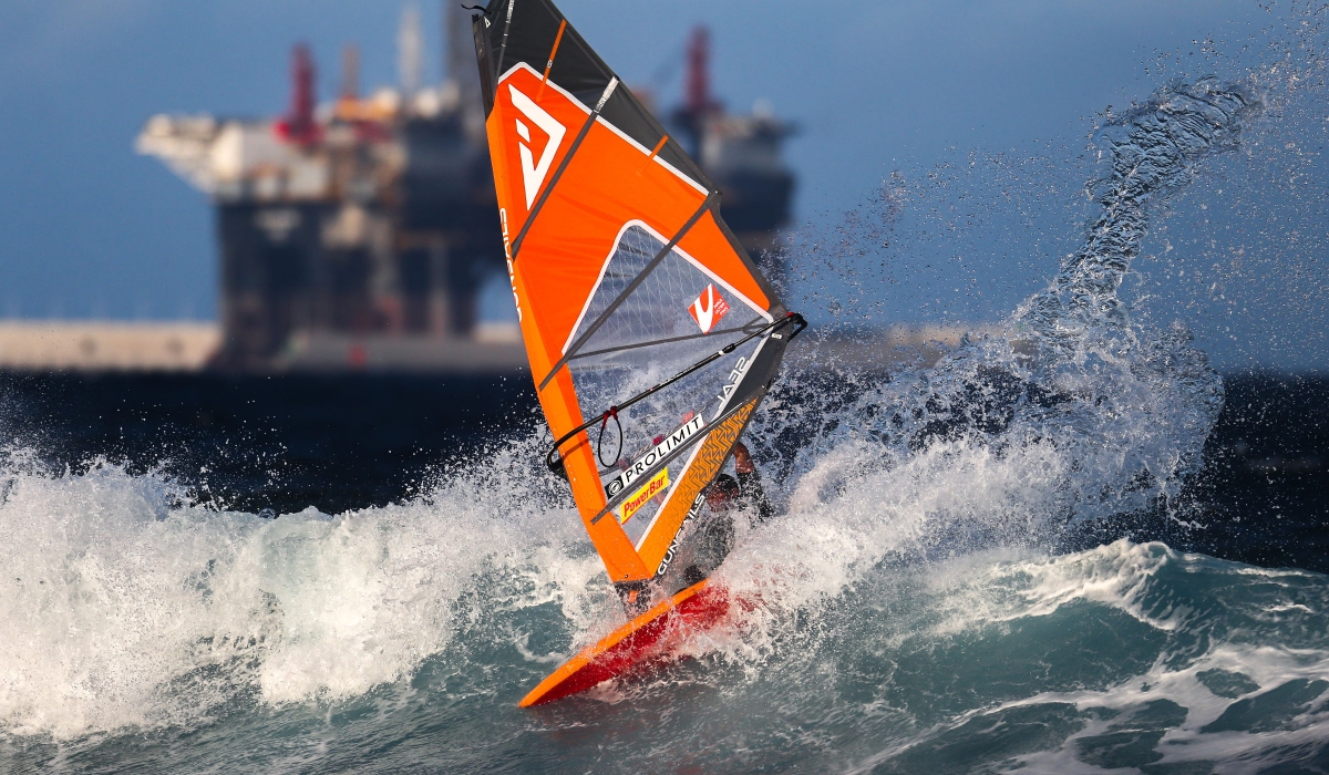 Chris Hafer windsurfing Tenerife