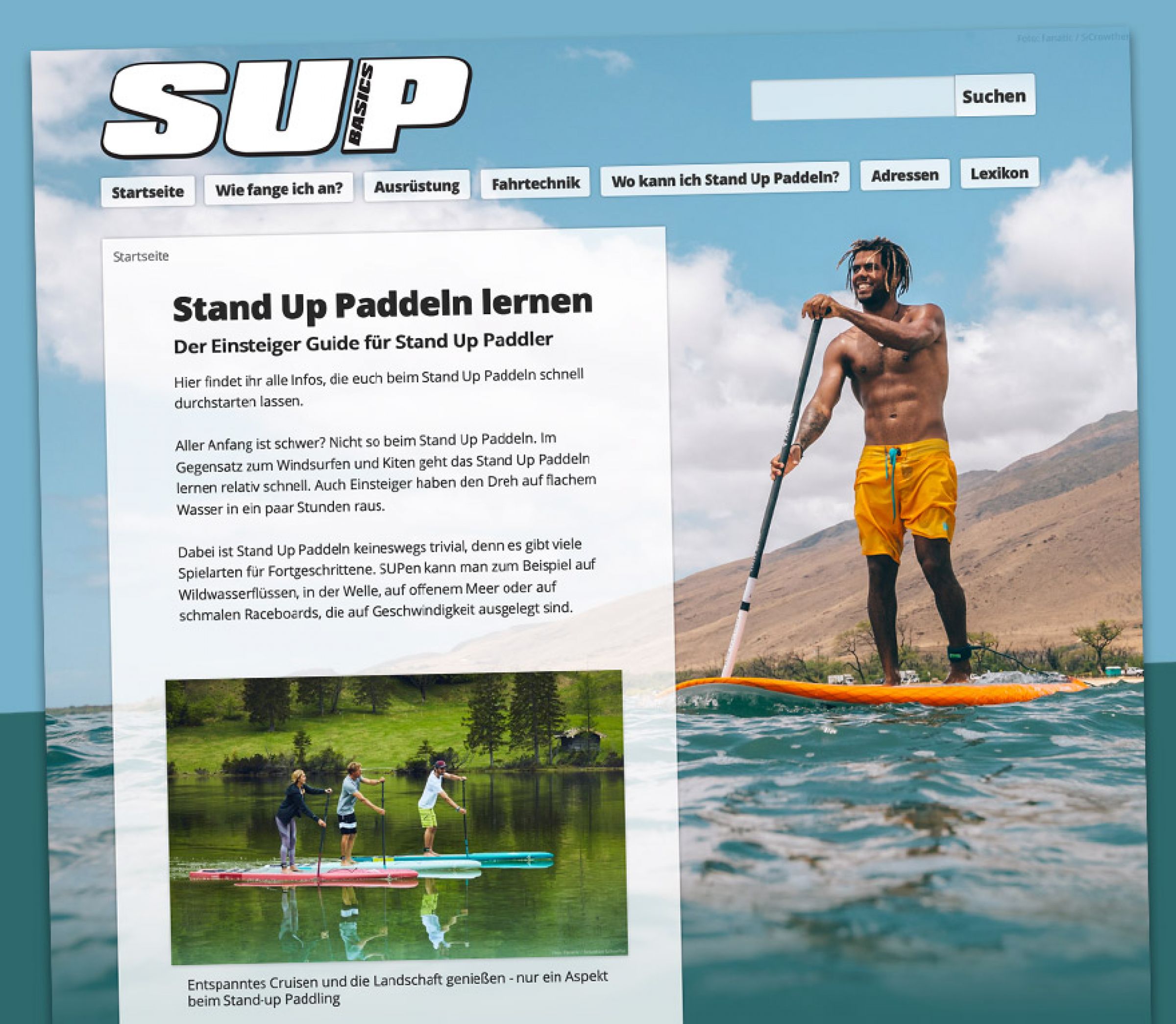 Standup Paddeln lernen SUP Online Guide dailydose.de