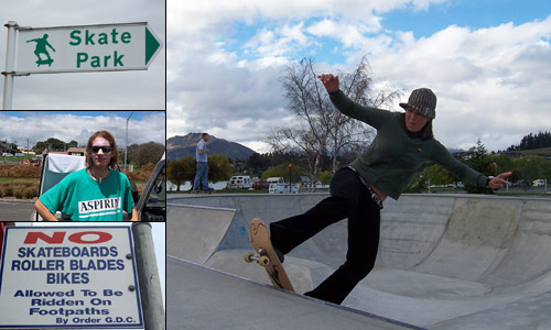 Skateboard einpacken!