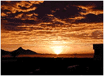 Vorweihnachtlicher Sonnenuntergang