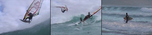 Beste Bedingungen für Windsurfer und Wellenreiter