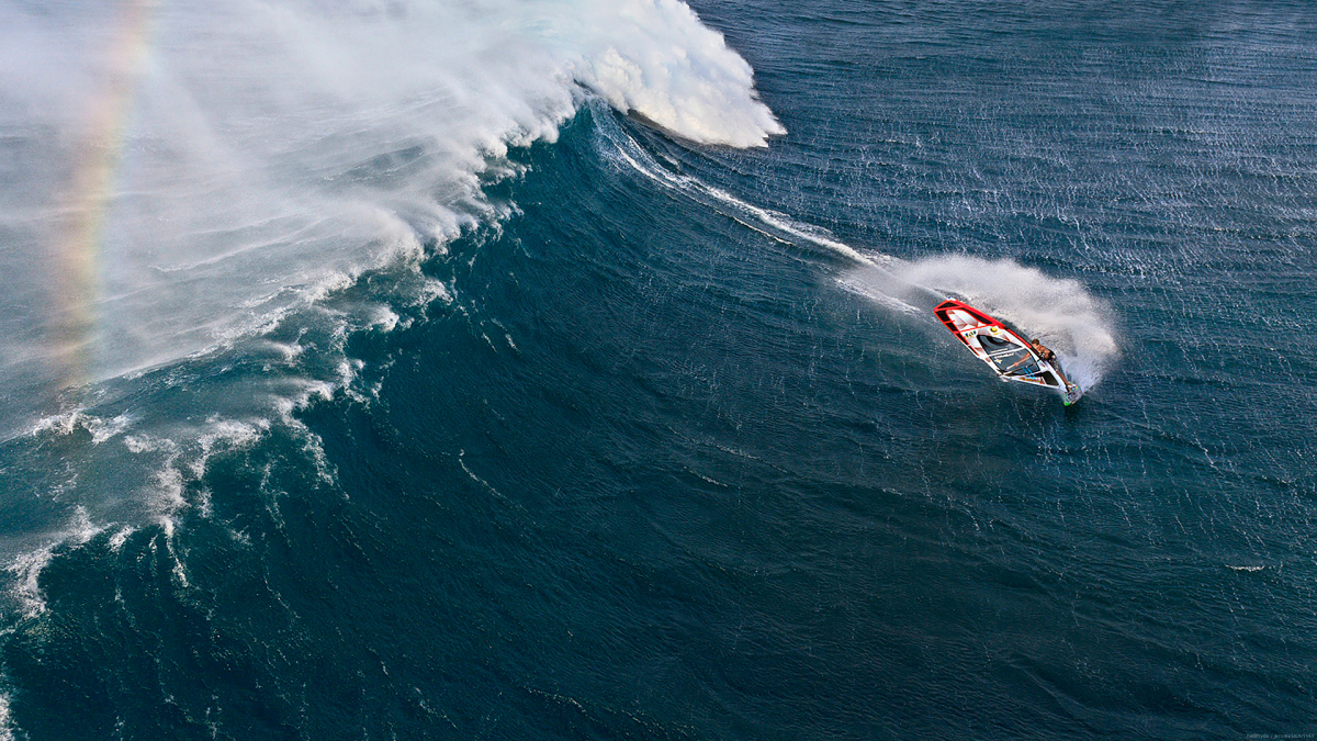 Schöner Helishot von Ricardo Campello in Hookipa